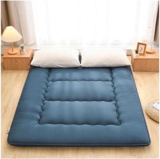 Japanse Futon Matras - Vloermat Gastenmatras - Comfortabel Slapen - Hoogwaardige Polyester Vulling - 120x200 cm - Grijs