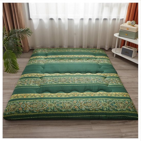 Japanse Futon Matras - Vloermatras Opvouwbaar - Comfortabel Slapen - 5-laags Ontwerp - 90x200cm - A