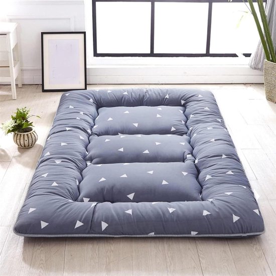 Japanse Futon Matras - Vloermatras Opvouwbaar - Comfortabel Slapen - Gelijkmatige Vulling - 135x200cm - Stijl 1