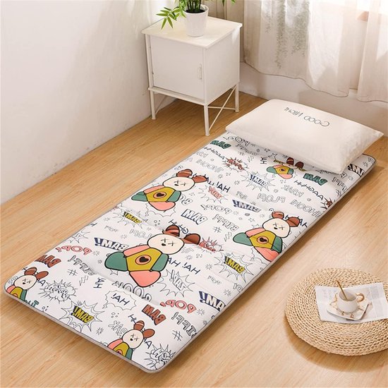 Japanse Futon Matras - Vloermatras Opvouwbaar - Comfortabel Slapen - Huidvriendelijk Ademend - 100x200cm - A