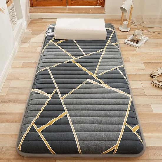 Japanse Futon Matras - Vloermatras Opvouwbaar - Comfortabel Slapen - Zacht Abrasive Weefsel - 140x200 cm - Katoen