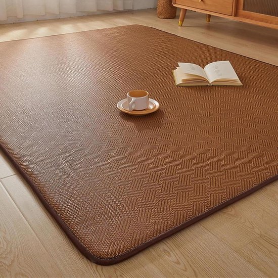Japanse Futon Matras - Vloermatras Opvouwbaar - Flexibele Slaapplek - Ademend Rotan Oppervlak - 200x300cm - Niet gespecificeerd