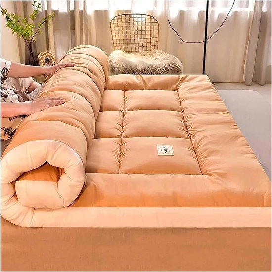 Japanse Futon Matras - Vloermatras Slaapmat - Comfortabel Slapen - Ergonomisch Ontwerp - 100 x 200 cm - C