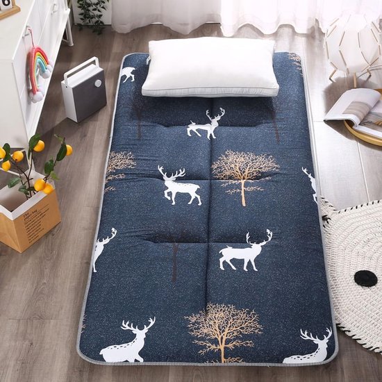 Japanse Futon Matras - Vloermatras Tatami - Ruimte Besparen - Opvouwbaar Ontwerp - 180x200cm - Bruin