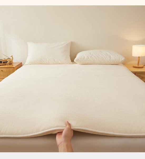 Japanse Futonmatras - Oprolbare Mat - Comfortabel Slapen - Katoenen Vulling - 200 x 230 cm - Niet gespecificeerd