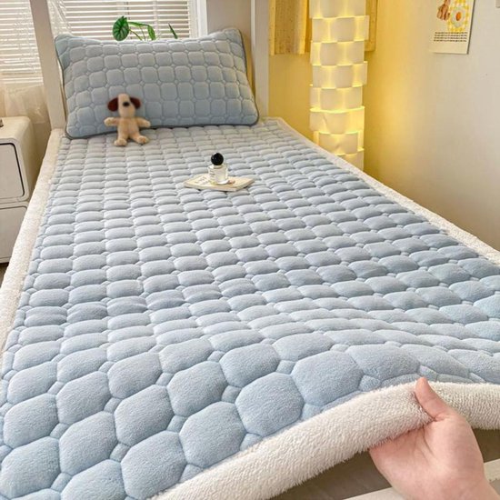 Japanse Futonmatras - Oprolbare Matras Vloer - Kamperen en Logeren - Drielaagse Katoen Vulling - 90 x 200 cm - B