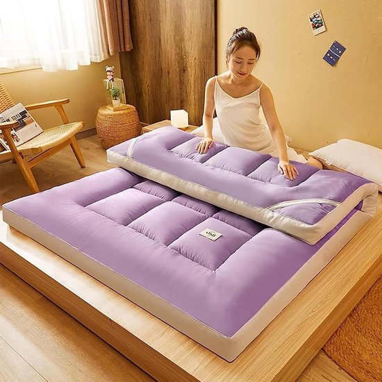 Japanse futonmatras - Opvouwbaar slaapbed - Slaapcomfort thuis - Veelzijdig gebruik - 100 x 200 cm - E