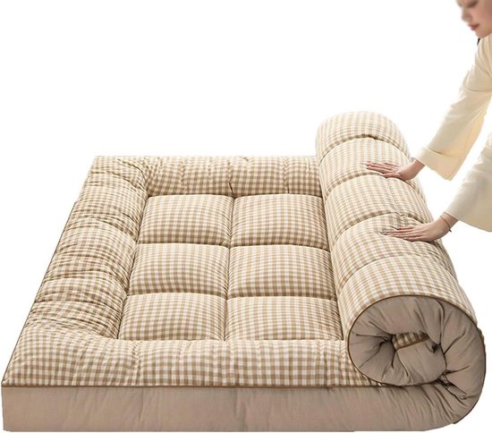 Japanse futonmatras - Opvouwbare matras - Comfortabel slapen - Verbeterde dikte - 150 x 200 cm - Grijs