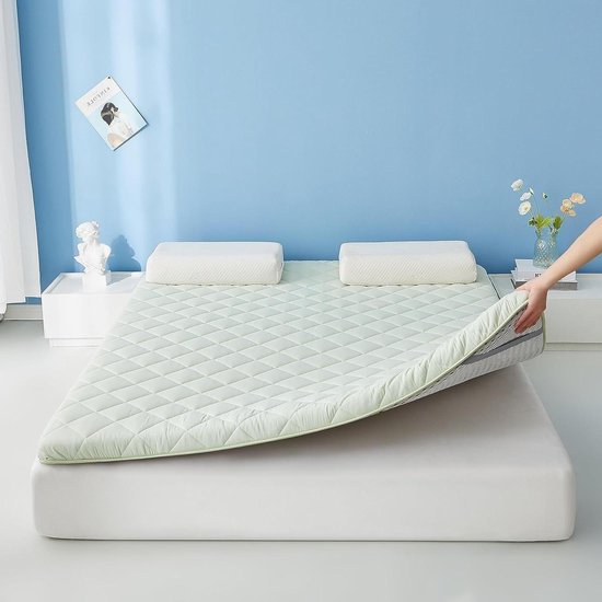 Japanse futonmatras - Opvouwbare matras tatami - Comfortabel slapen - Traagschuim en latex - 150 x 190 cm - C
