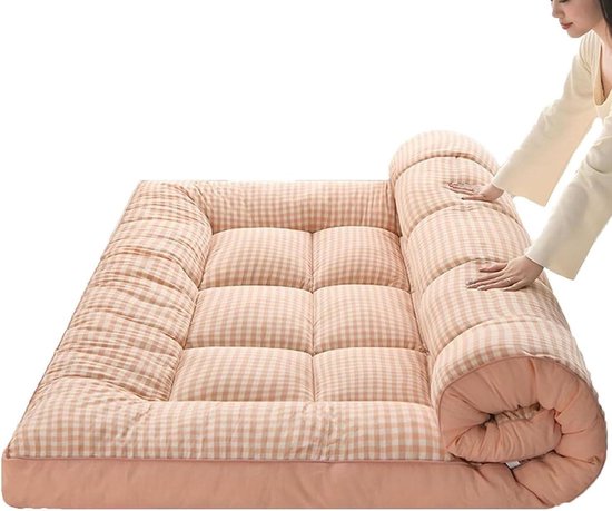 Japanse Futonmatras - Slaapmat Vloer - Ontspannen Slapen - Verbeterde Dikte - 90 x 200 cm - Grijs