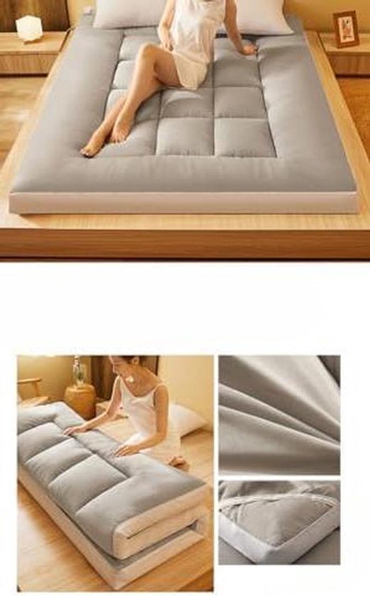 Japanse futonmatras - Vloerbed matras opvouwbaar - Comfortabel slapen - Ademend en lichtgewicht - 110 x 190 cm - Niet gespecificeerd van Merkloos