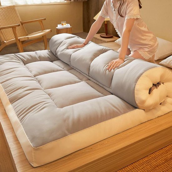 Japanse Futonmatras - Vloerbed - Ruimtebesparend Slapen - Opvouwbaar Draagbaar - 120x200cm - A