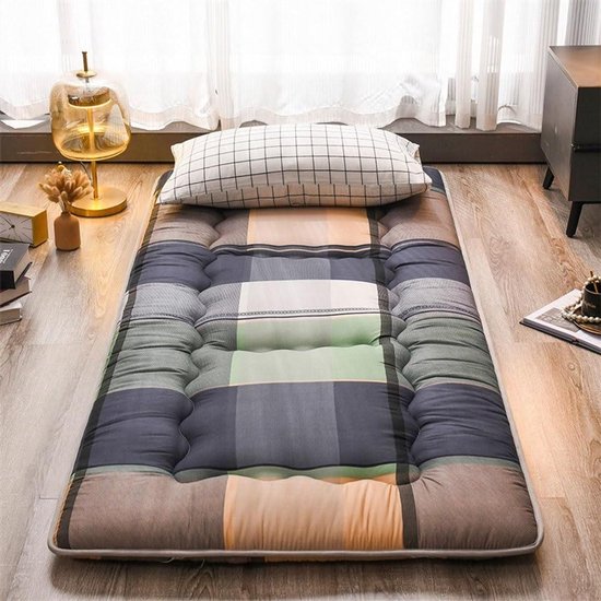 Japanse futonmatras - Vloermat slaapmat - Comfortabel slapen - Dubbel antislip ontwerp - 90x200cm - B