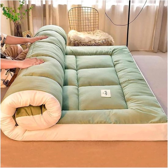 Japanse Futonmatras - Vloermatras Gasten - Comfortabel Slapen - Extra Dik 8cm - Opvouwbaar - Niet Gespecificeerd