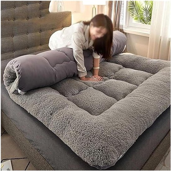 Japanse Futonmatras - Vloermatras Oprolbaar - Comfortabel Slapen - Ergonomisch Lichaamsaanpassing - 120x200cm - One Color