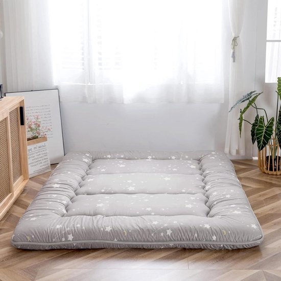 Japanse Futonmatras - Vloermatras Tatami - Comfortabel Slapen - Met Geheugenschuim - 150 x 200 cm - Constellatie van Merkloos