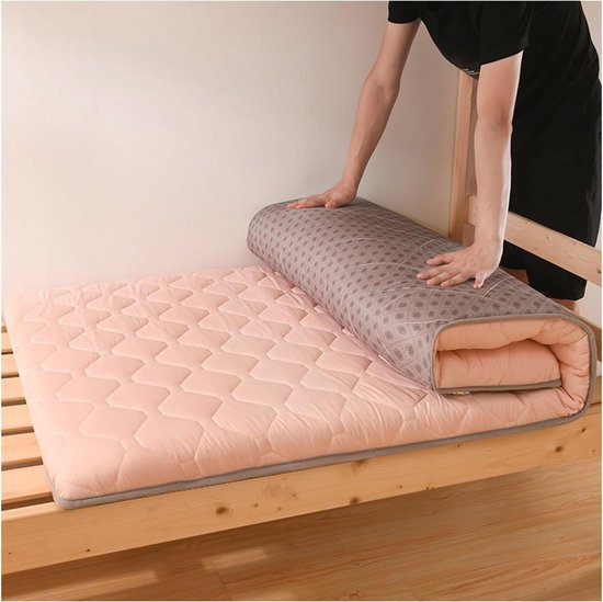 Japanse Futonmatras - Vloermatras Tatami - Comfortabel Slapen - Opvouwbaar Draagbaar Ontwerp - 90x200 cm - B