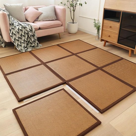 Japanse Mat - Opvouwbaar Tapijt - Comfortabel Ontspannen - Natuurlijke Rotanvezel - 60 x 180 cm - Niet gespecificeerd