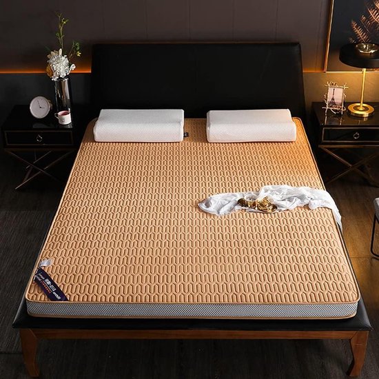 Japanse Matras - Tatami Vloerbedekking - Comfortabel Slapen - Opvouwbaar Ontwerp - 100x200 cm - Veelkleurig