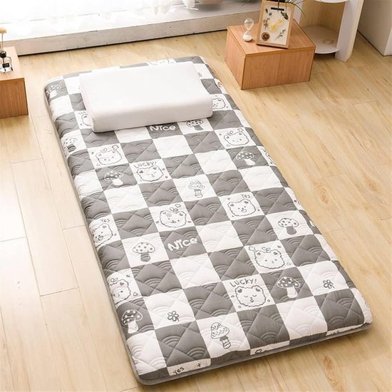 Japanse Matras - Vloerbed - Comfortabel Slapen - Opvouwbaar Oprolbaar - 90x200cm - Nice
