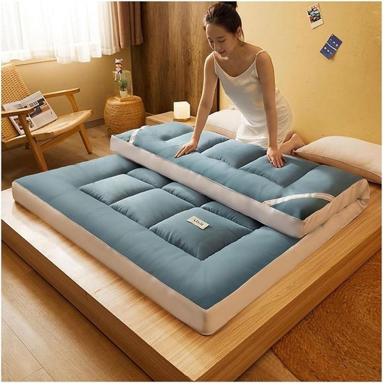 Japanse Matras - Vloermatras Futon - Comfortabel Slapen - Hoge Dichtheid Vulling - 180 x 200 cm - E