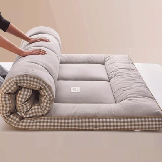 Japanse oprolbare matras - Opvouwbaar vloerbed - Comfortabel slapen - Drukverlagend ontwerp - Diverse maten - Blauw