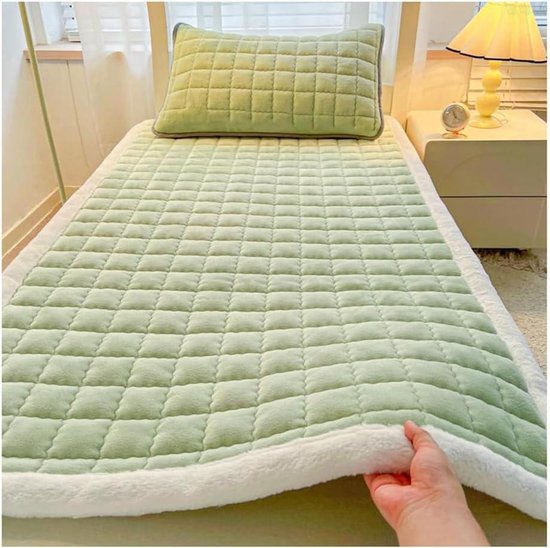 Japanse opvouwbare matras, draagbaar, futonbed met Miband, dikke slaapmat, compact beddengoed voor reizen, 180 x 200 cm, ideaal voor thuis en gastgebruik