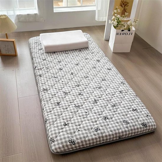 Japanse slaapmat - Vloermatras futon - Comfortabel slapen - Hoge dichtheid schuim - 80x190 cm - Groenblauw