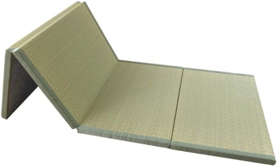 Japanse Tatami Mat - Futon Matras - Stevig Slapen - Opvouwbaar Ontwerp - 75x200 cm - Groen