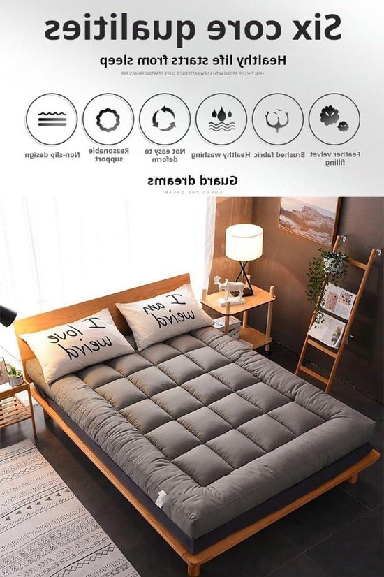 Japanse Tatami Matras - Opvouwbaar Slaapmat - Comfortabel Slapen - Ergonomisch Ontwerp - 180x200cm - Niet gespecificeerd