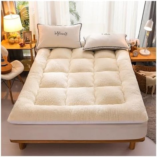 Japanse Traagschuimmatras - Opvouwbaar Bedkussen Vloermatras - Comfortabel Slapen - Dubbelzijdig Ontwerp - 120 x 200 cm - Roze