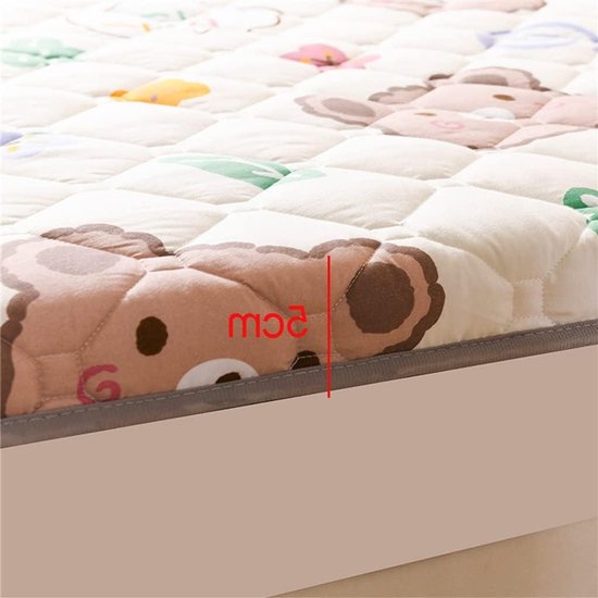 Japanse Vloer Matras - Futonmatras Tatami - Comfortabel Slapen - Ademend Zacht Ontwerp - 90x200cm - Geel