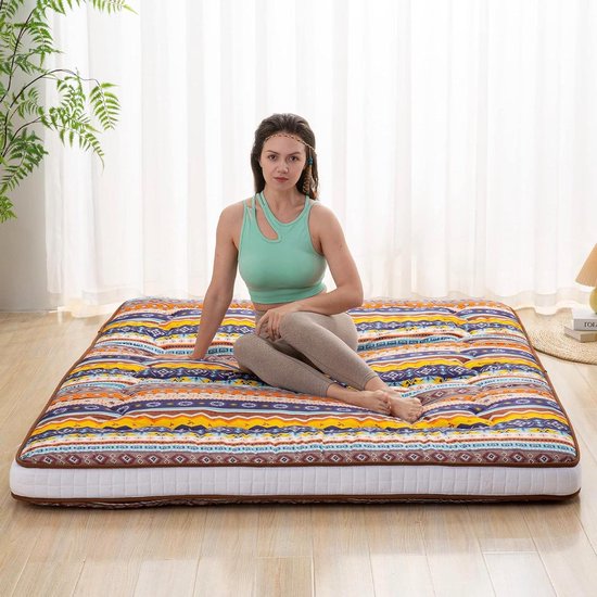 Japanse Vloer Matras - Opvouwbaar Bed - Logeren Reizen Yoga - Extra Dik Traagschuim van Merkloos