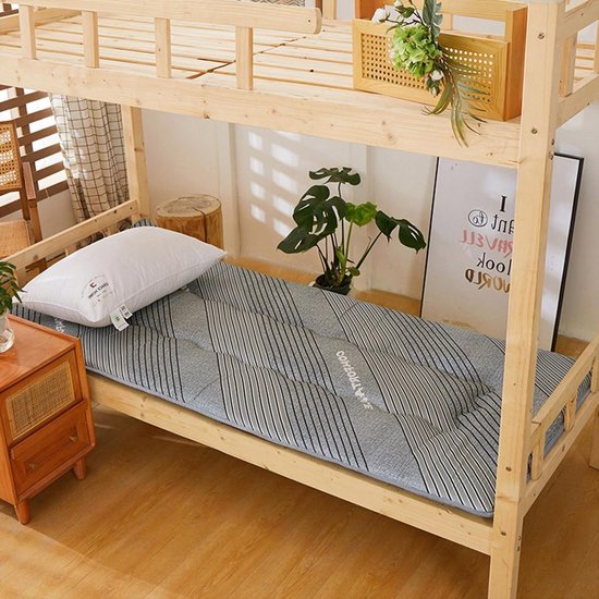 Japanse Vloer Matras - Tatami Slaapmat Rolmat - Comfortabel Slapen - Gevuld Met Spons - 120x200cm - Grijs