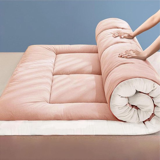 Japanse Vloer Matras - Vouwbed Matras - Comfortabel Slapen - Huidvriendelijk Katoen - 200x120cm - Grijs