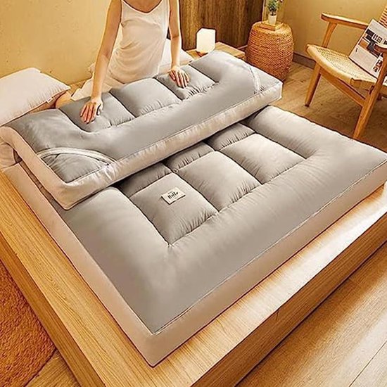 Japanse vloermatras - Draagbare bedtopper - Comfortabel slapen - Ultradik en opvouwbaar - Niet gespecificeerd - Niet gespecificeerd