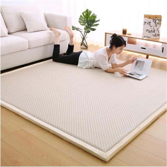 Japanse Vloermatras - Futon Mat - Vloer Slapen - Schuim met Hoge Dichtheid - 200x240 cm - Khaki