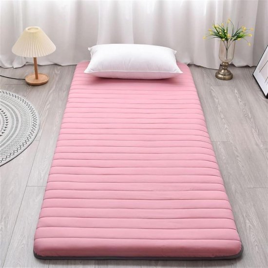 Japanse Vloermatras - Futon Matras Opvouwbaar - Comfortabel Slapen - 4cm Dik Katoen - Ki - Grijs