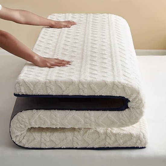 Japanse Vloermatras - Futon Matras Tatami - Comfortabel Slapen - 4cm Dik - Niet Gespecificeerd - Grijs