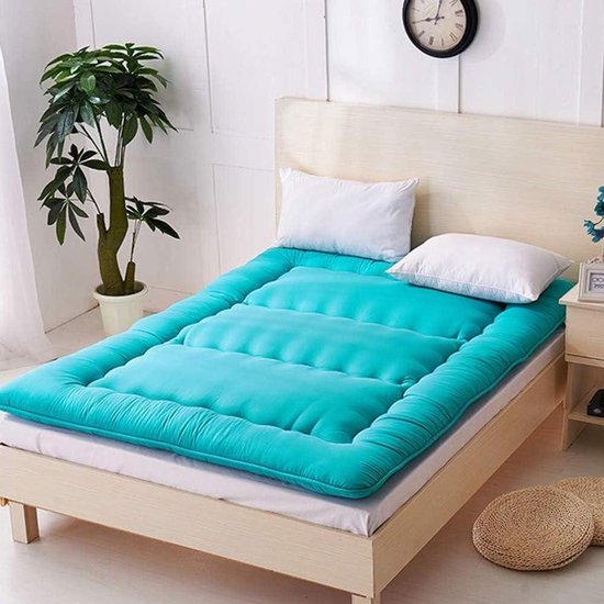 Japanse Vloermatras - Futon Matras Tatami - Comfortabel Slapen - Ergonomisch Ontwerp - 120x200 cm - Groen
