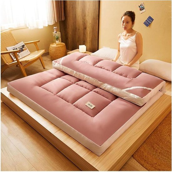 Japanse Vloermatras - Futon Tatami Matras - Comfortabel Slapen - Antislip Ontwerp - 90x200cm - B