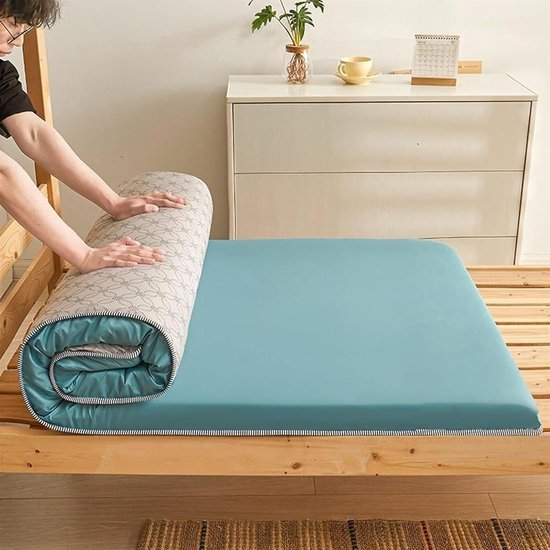 Japanse Vloermatras - Futonmatras Slaapmat - Ruimtebesparend Slapen - Opvouwbaar Draagbaar - 150x200cm - B
