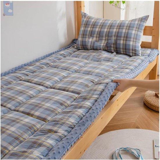 Japanse Vloermatras - Opvouwbaar Futon - Logeren en Slapen - Ademend en Comfortabel - 150 x 200 cm - Grijs