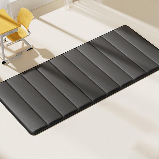 Japanse Vloermatras - Opvouwbaar Slaapmatje - Comfortabel Slapen - Ergonomisch Ontwerp - 190x72cm - Zwart