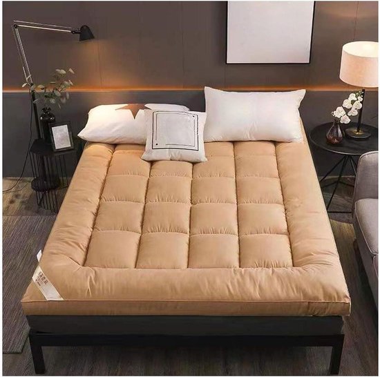 Japanse Vloermatras - Opvouwbare Futon - Comfortabel Slapen - Lichtgewicht en Stevig - 135x200cm - Grijs