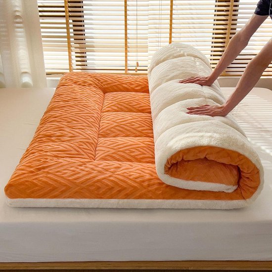 Japanse Vloermatras - Opvouwbare Futon - Comfortabel Slapen - Ruimtebesparend Ontwerp - 200 x 220 cm - Grijs