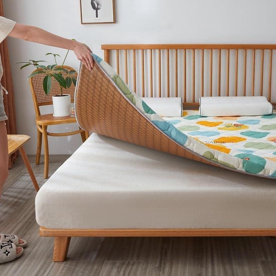 Japanse Vloermatras - Opvouwbare Futonmatras - Comfortabel Slapen - Dubbelzijdig Ontwerp - 0.6 x 1.2M - Niet gespecificeerd