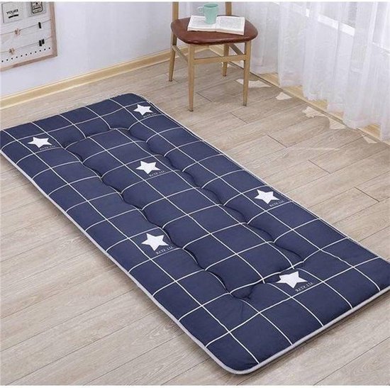 Japanse Vloermatras - Tatami Mat Slaapmat - Comfortabel Slapen - Gevuld Met Zachte Stof - 115x200cm - Grijs