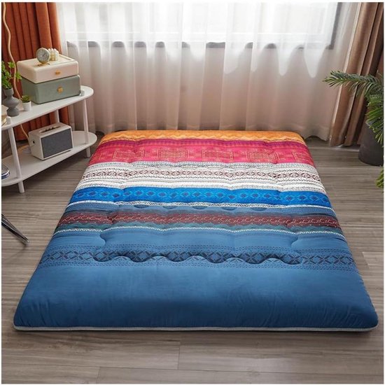 Japanse vloermatras - Tatamimat opvouwbaar - Comfortabel slapen - Verdikte vulling - 90x200cm - C