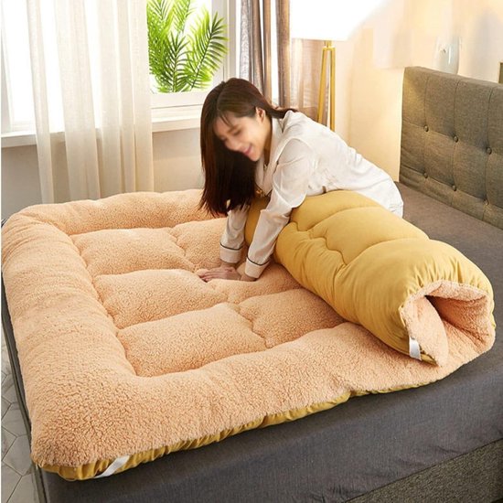 Japanse vloermatras - Vloerbed matras - Reizen en logeren - Vijflaags comfort - 90x190 cm van Merkloos